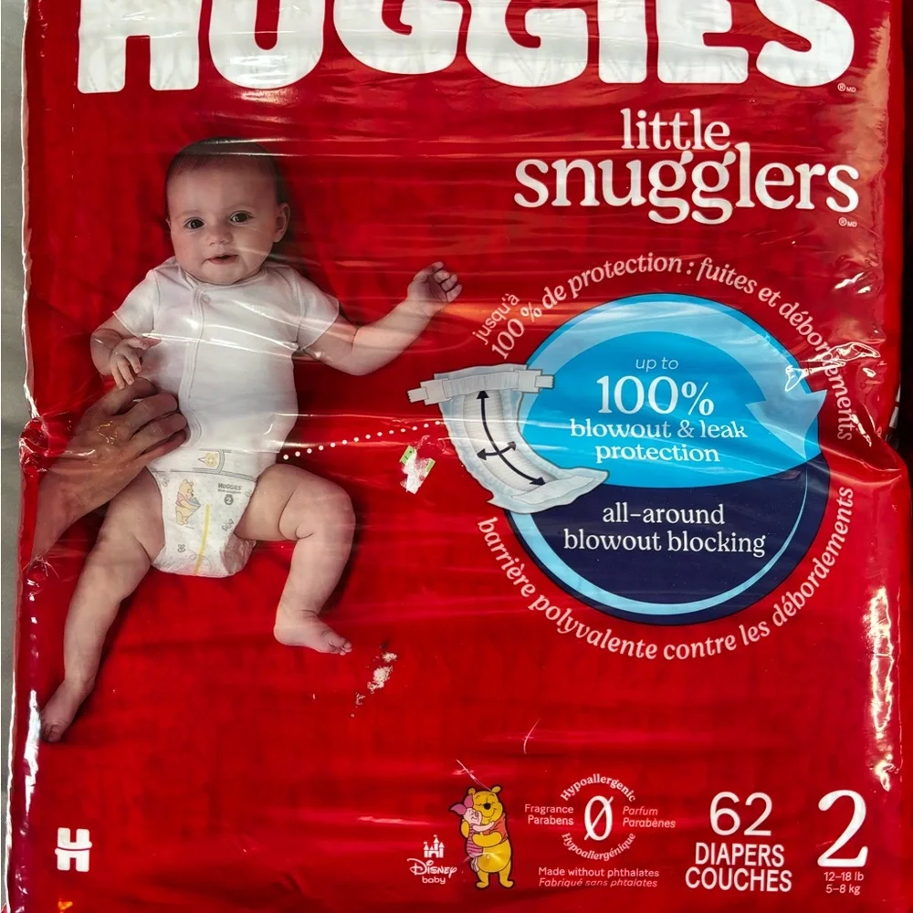 Huggies Little Snugglers Diapers - Red Packaging Size 2